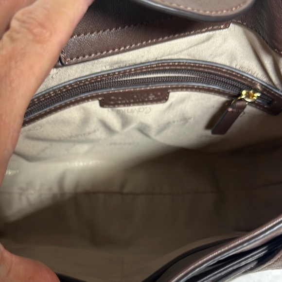 Calvin Klein Brown Shoulder Bag with Hobo Silhouette - Picture 11 of 16